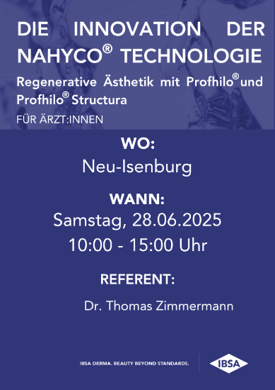 Bild von 28.06.2025 » Neu-Isenburg/  Die Innovation der NAHYCO Technologie – Regenerative Ästhetik mit Profhilo Structura