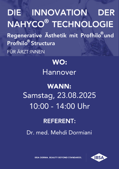Bild von 23.08.2025 » Hannover /  Die Innovation der NAHYCO Technologie – Regenerative Ästhetik mit Profhilo Structura