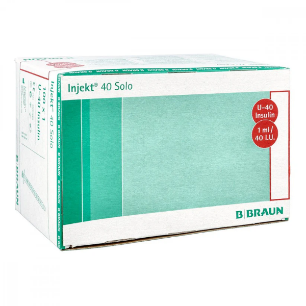 Bild von Injekt Solo Insulinspr.1 Ml U40 (100X1 ml)