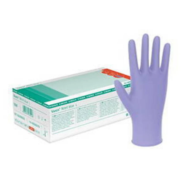 Bild von Vasco Nitril Blue Untersuchungshandschuhe L (150 stk)
