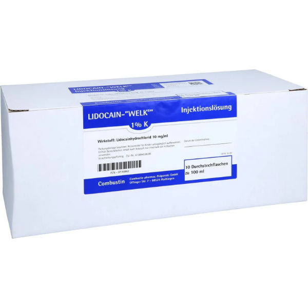 Bild von Lidocain Welk 1% K Injektionslösung Dsfl. (10X100 ml)