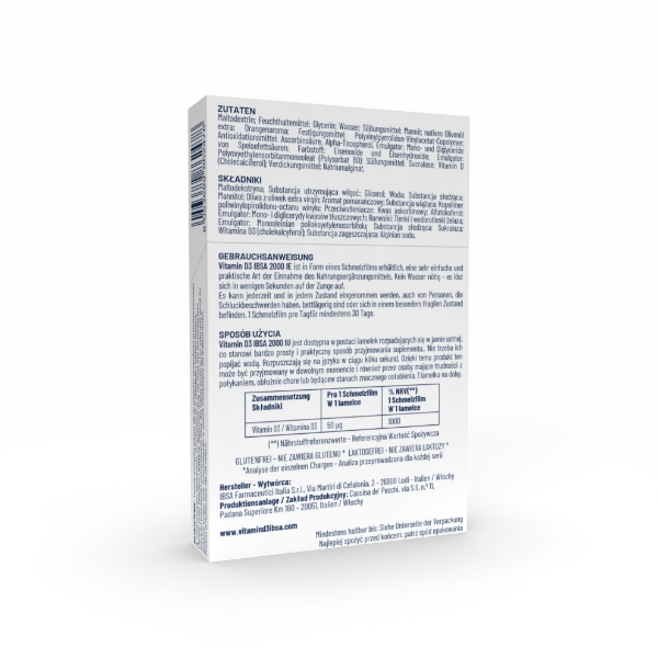 Bild von Vitamin D3 IBSA 2000 IE